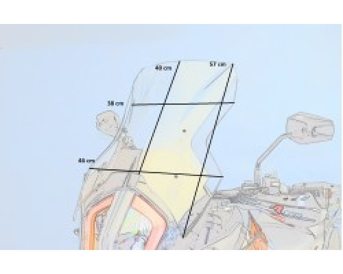 Motorcycle windshield KTM Adventure 1290 TOURIST Motorcycle windshield KTM Adventure 1290 TOURIST