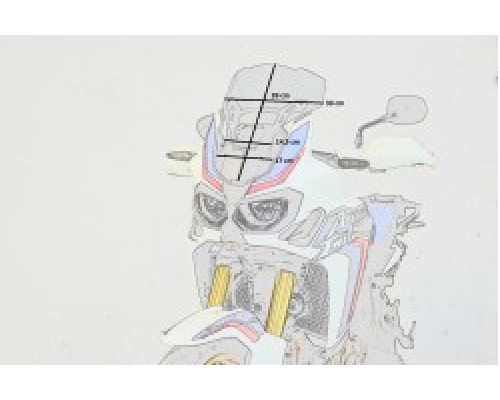 Motorcycle windshield HONDA CRF 1000 L Africa Twin SPORT Motorcycle windshield HONDA CRF 1000 L Africa Twin SPORT