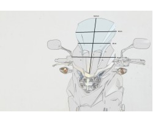 Motorcycle windshield HONDA CB 500 X TOURIST Motorcycle windshield HONDA CB 500 X TOURIST