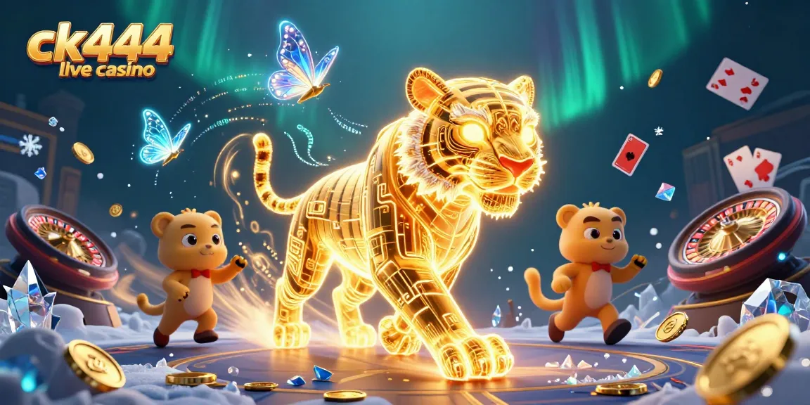 Experience the excitement of ck444 live casino with our engaging and vibrant gaming illustration.