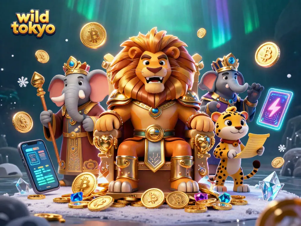 Experience the excitement of wild tokyo with animated casino characters and vibrant game elements in a lively digital scene.