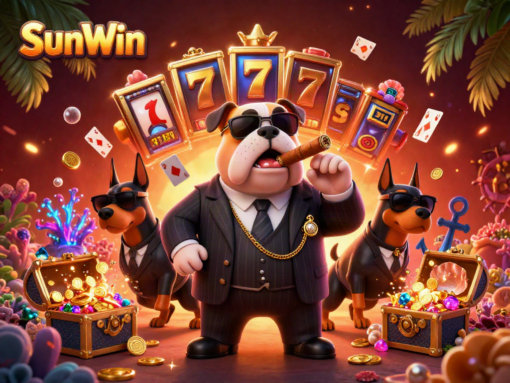 Engage in thrilling gameplay with SunWin's dynamic slot experience featuring a mafia dog at the heart of the action.